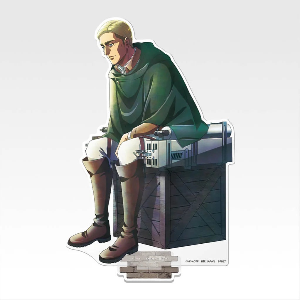 ATTACK ON TITAN ICHIBAN KUJI TAKE DOWN THE BEAST TITAN ACRÍLICO ERWIN PRICE E PRECINTADO STOCK JAPÓN 5-6 sem.