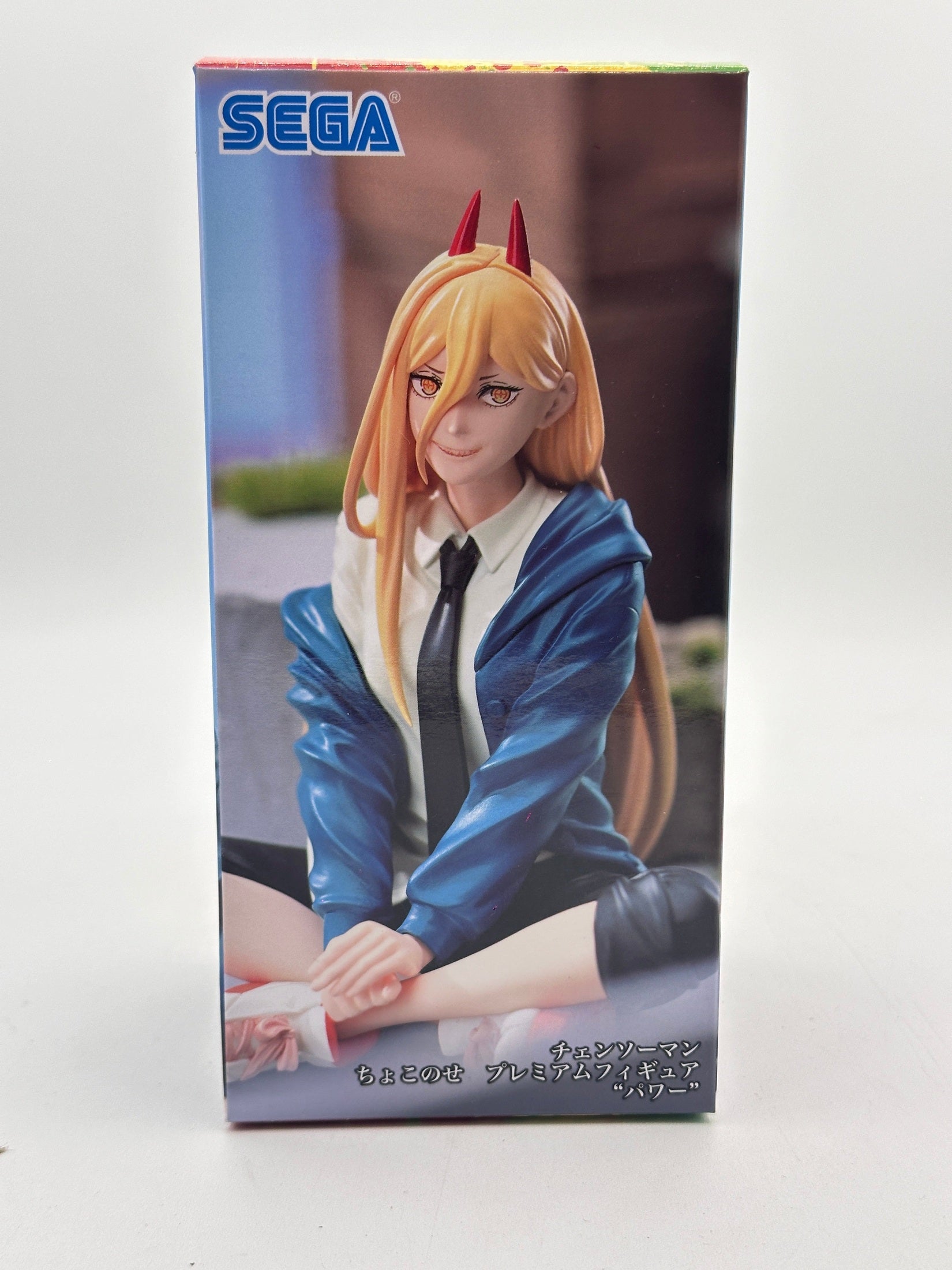 CHAINSAW MAN FIGURA POWER SENTADA SEGA MUY BUEN ESTADO