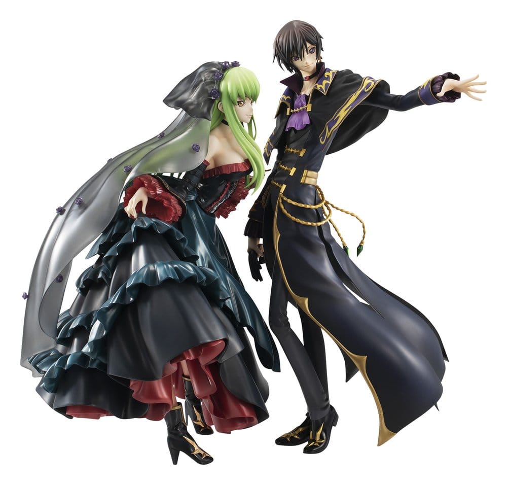 CODE GEASS: LELOUCH OF THE REBELLION PACK DE 2 SERIE G.E.M. PRECIOUS ESTATUA L.L. & C.C. 20TH ANNIVERSARY