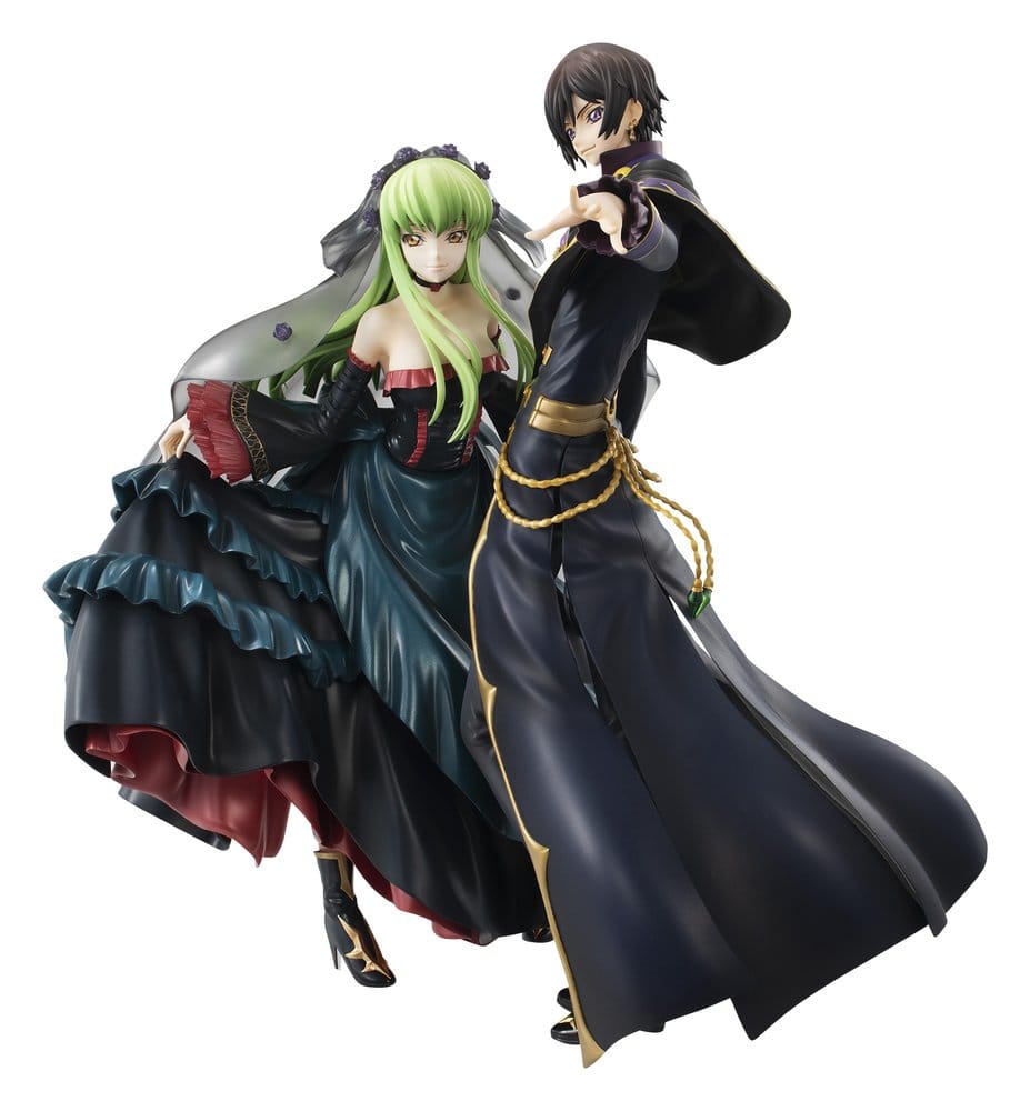 CODE GEASS: LELOUCH OF THE REBELLION PACK DE 2 SERIE G.E.M. PRECIOUS ESTATUA L.L. & C.C. 20TH ANNIVERSARY