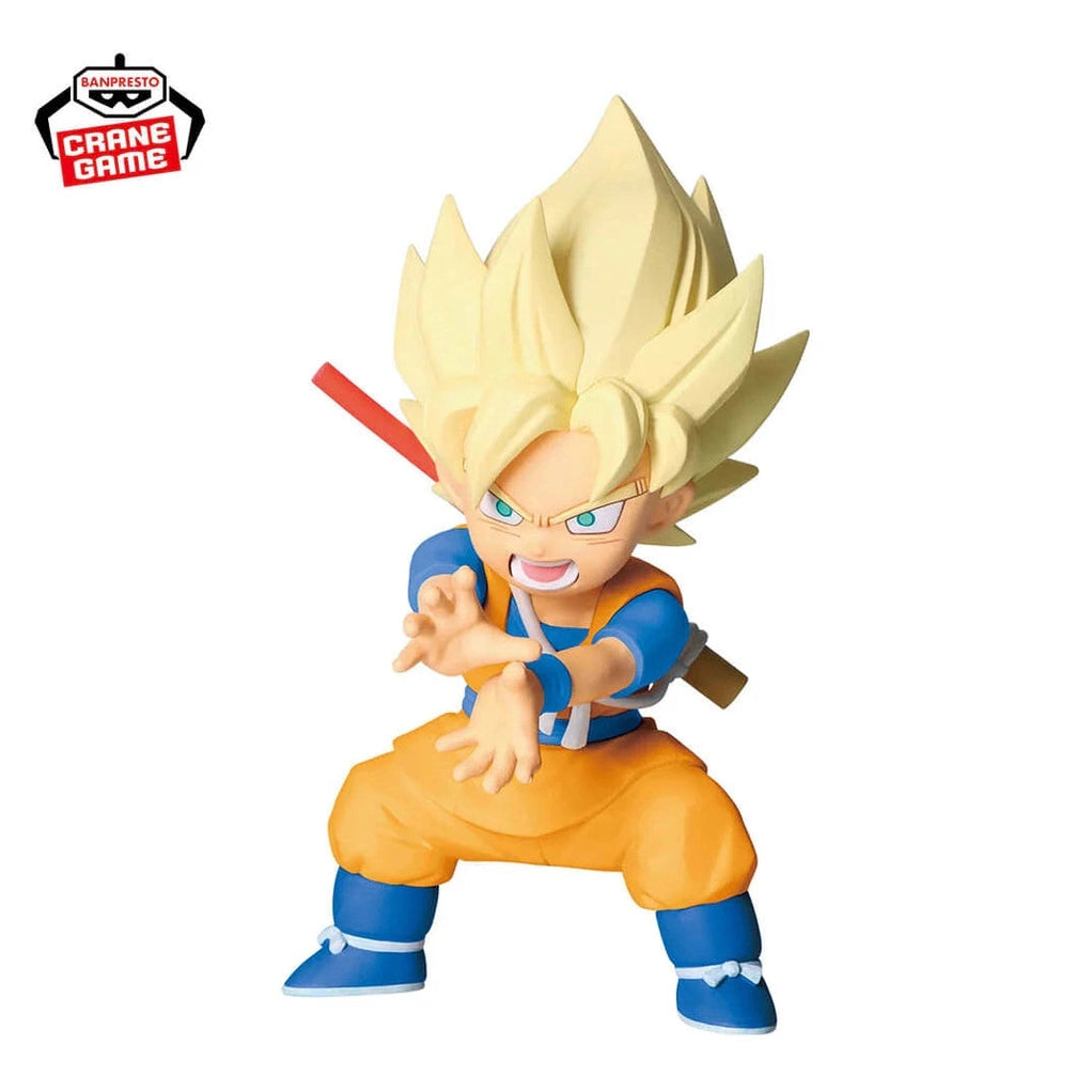 DRAGON BALL DAIMA FIGURA GOKU SUPER SAIYAN WITH PANEL COMO NUEVA