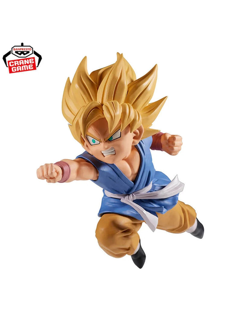 DRAGON BALL GT FIGURA GOKU SUPER SAIYAN VS SUPER #17 DRAGON BALL GT MATCH MAKERS COMO NUEVA