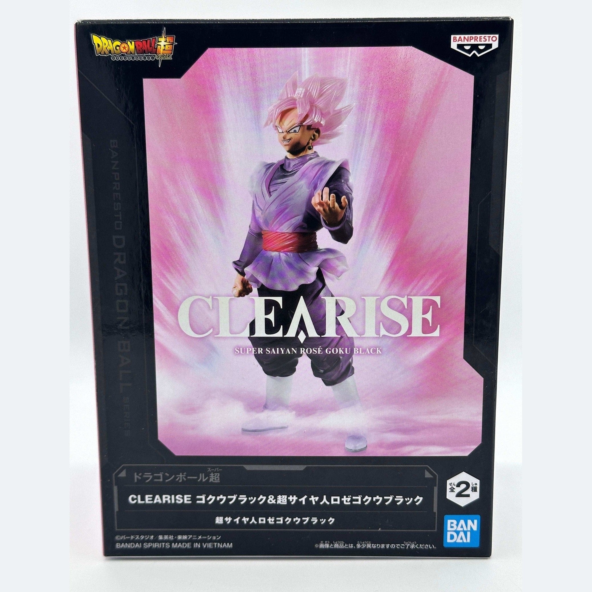DRAGON BALL SUPER FIGURA GOKU BLACK SUPER SAIYAN ROSÉ CLEARISE COMO NUEVA