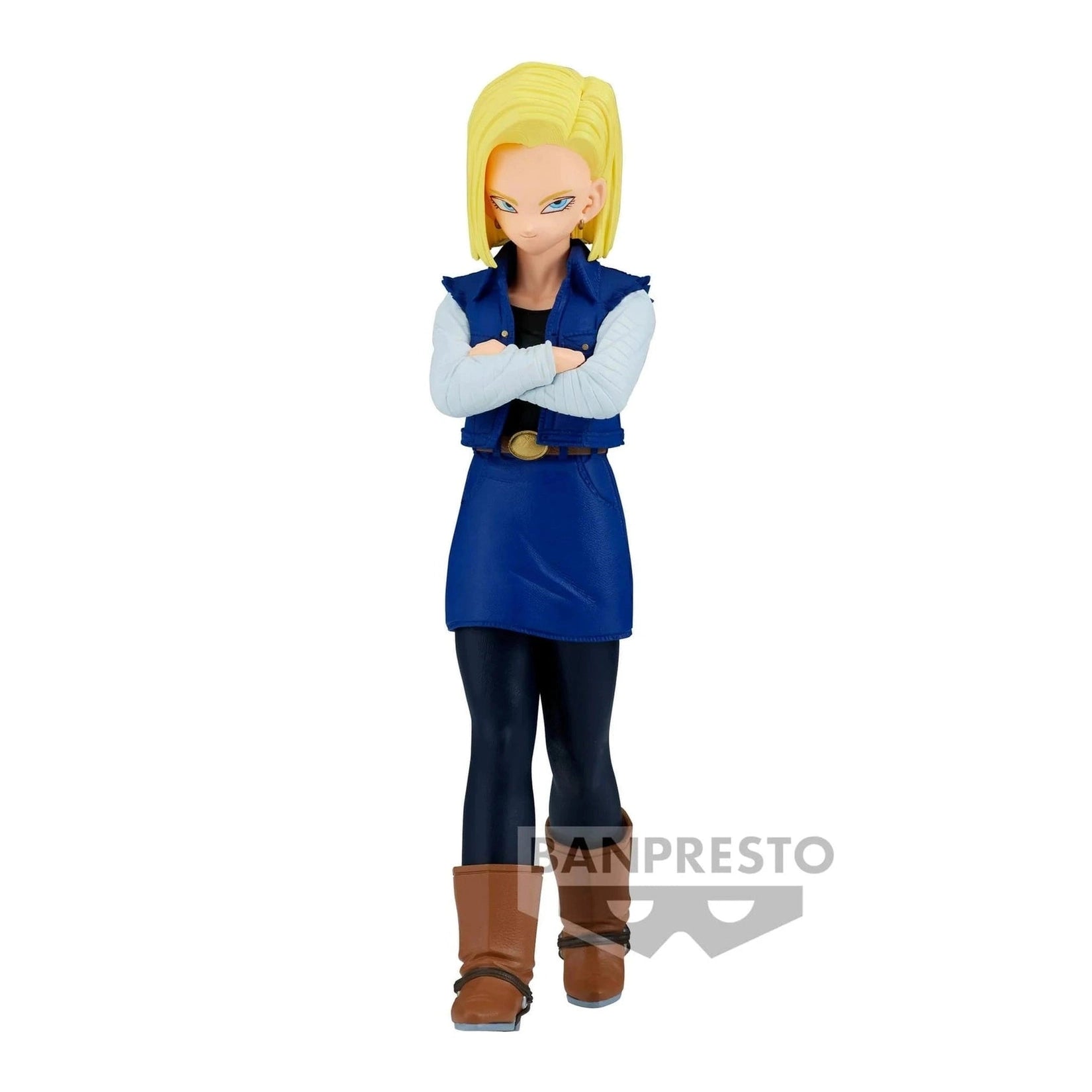 DRAGON BALL Z FIGURA ANDROIDE 18 SOLID EDGE WORKS BANPRESTO COMO NUEVA