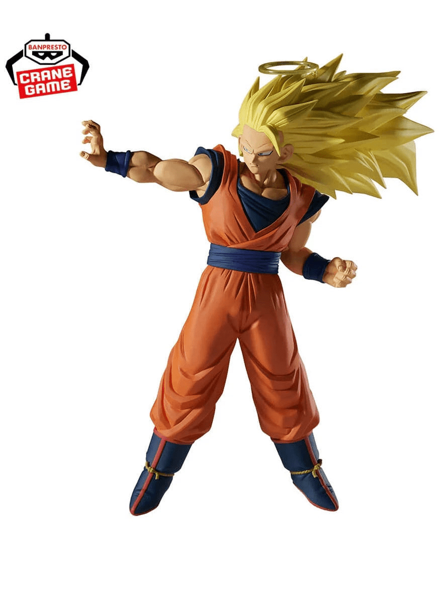 DRAGON BALL Z FIGURA GOKU SUPER SAIYAN 3 VS MAJIN BUU MATCH MAKERS BANPRESTO COMO NUEVA