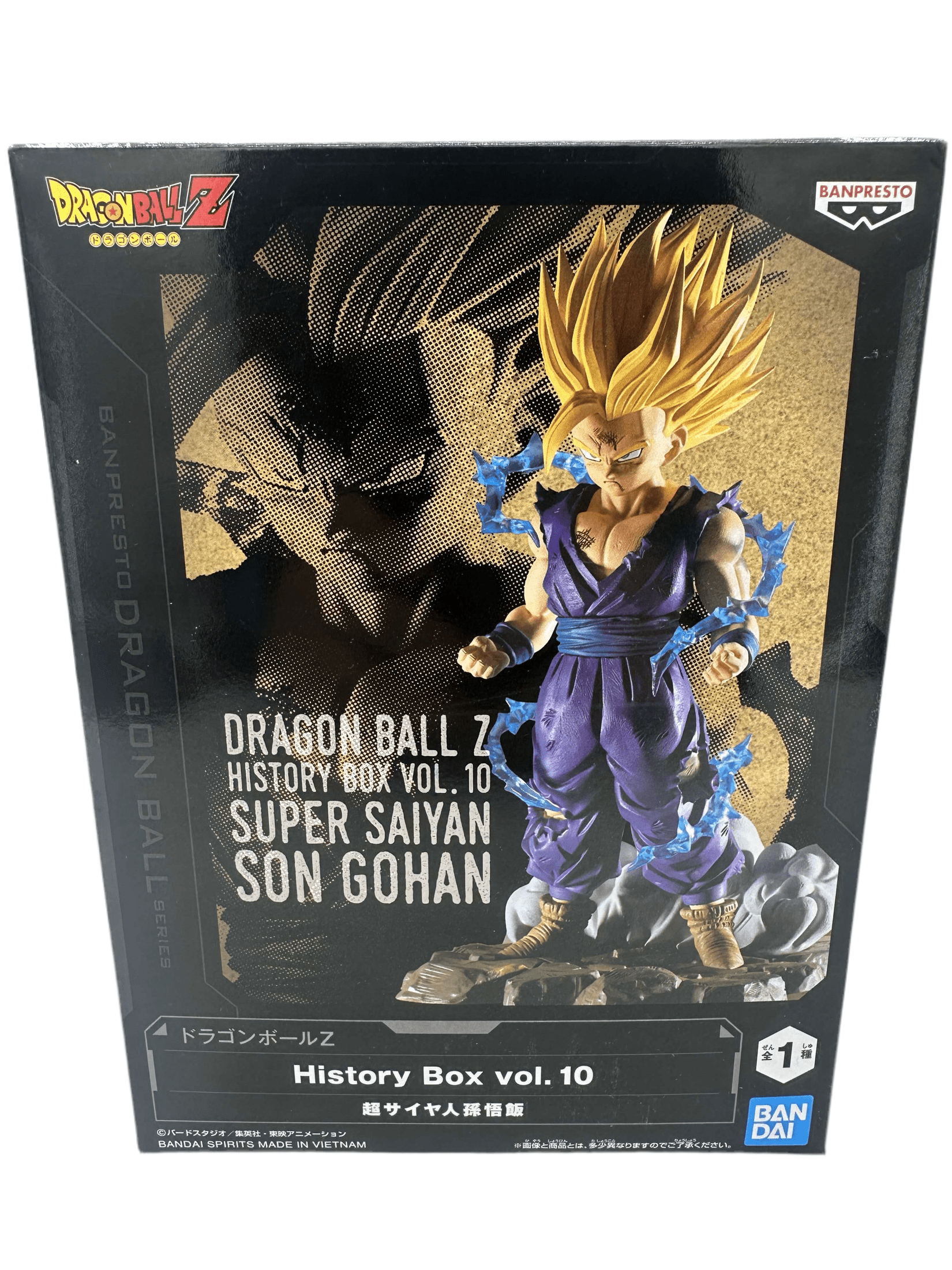 DRAGON BALL Z FIGURA HISTORY BOX VOL. 10 SUPER SAIYAN SON GOHAN COMO NUEVA PREVENTA 3-4 sem. Banpresto Otaku Village
