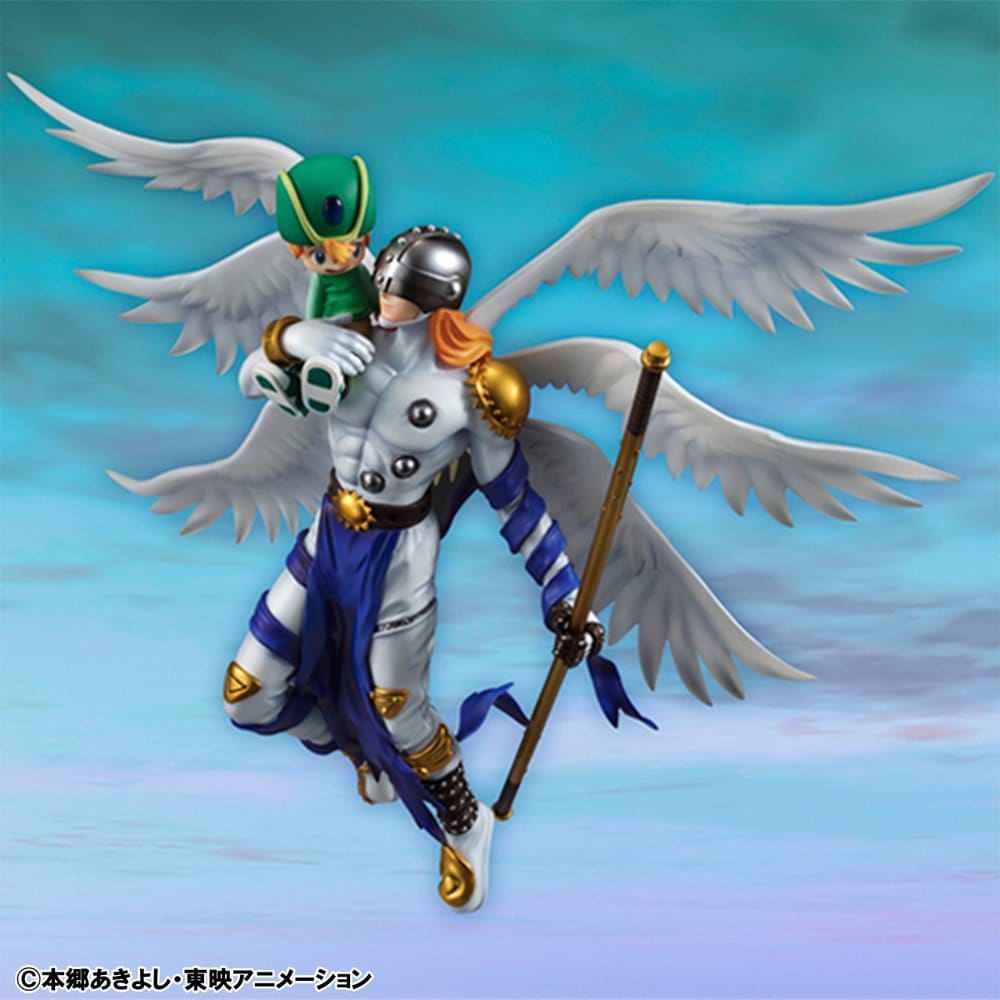 DIGIMON ADVENTURE G.E.M. SERIES FIGURA PVC ANGEMON & TAKERU TAKAISHI