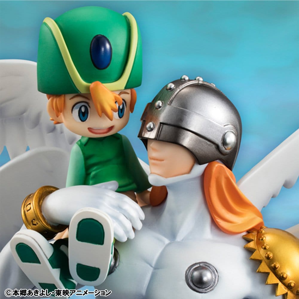 DIGIMON ADVENTURE G.E.M. SERIES FIGURA PVC ANGEMON & TAKERU TAKAISHI