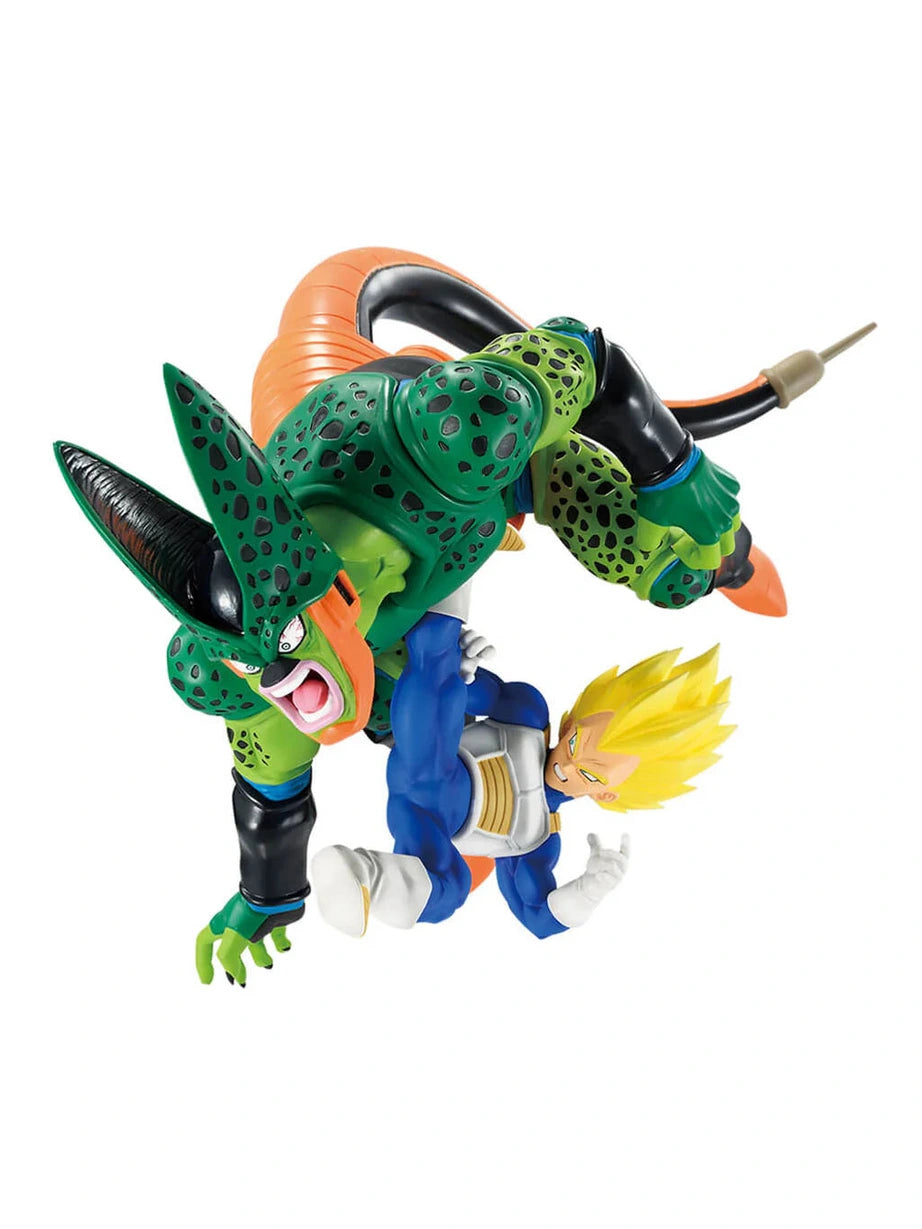 DRAGON BALL FIGURA DRAGON HISTORY II PREMIO C VEGETA VS CELL REVIBLE MOMENT ICHIBAN KUJI PRECINTADA STOCK JAPÓN 5-6 sem.