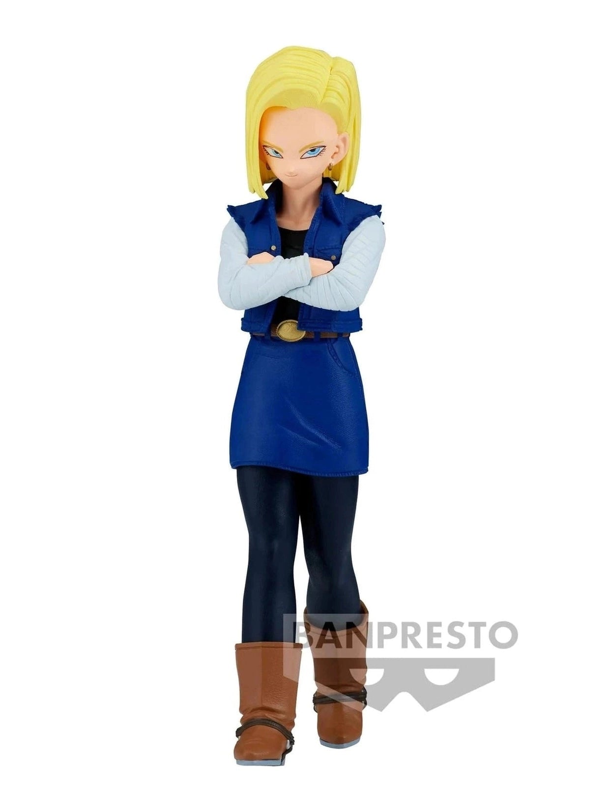 DRAGON BALL Z FIGURA ANDROIDE 18 SOLID EDGE WORKS BANPRESTO COMO NUEVA