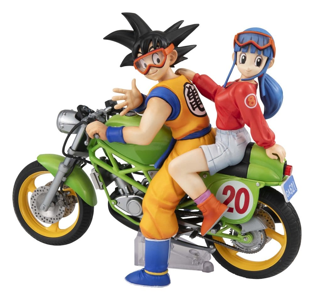 DRAGON BALL Z FIGURA PVC DESKTOP REAL MCCOY 05 SON GOKU & BULMA LIMITED REPEAT VER.