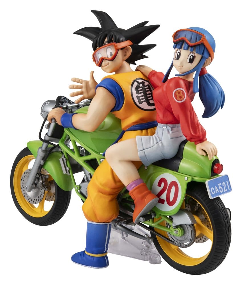 DRAGON BALL Z FIGURA PVC DESKTOP REAL MCCOY 05 SON GOKU & BULMA LIMITED REPEAT VER.