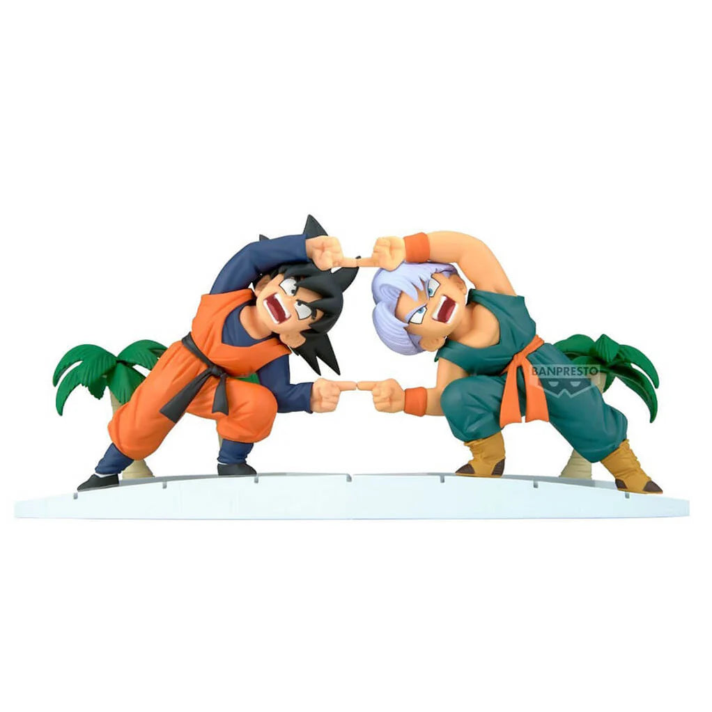 DRAGON BALL Z FIGURA SON GOTEN & TRUNKS HISTORY BOX
