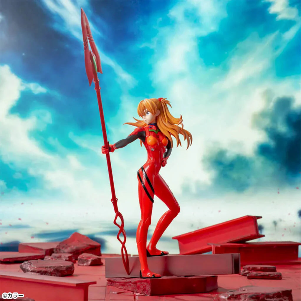 EVANGELION FIGURA SHIKINAMI ASUKA LANGLEY SPEAR OF CASSIUS VER. LUMINASTA
