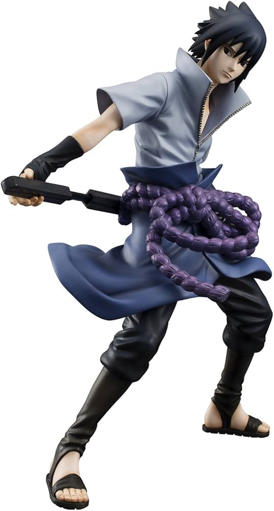 FIGURA NARUTO SHIPPUDEN SASUKE UCHIHA MEGAHOUSE MUY BUEN ESTADO