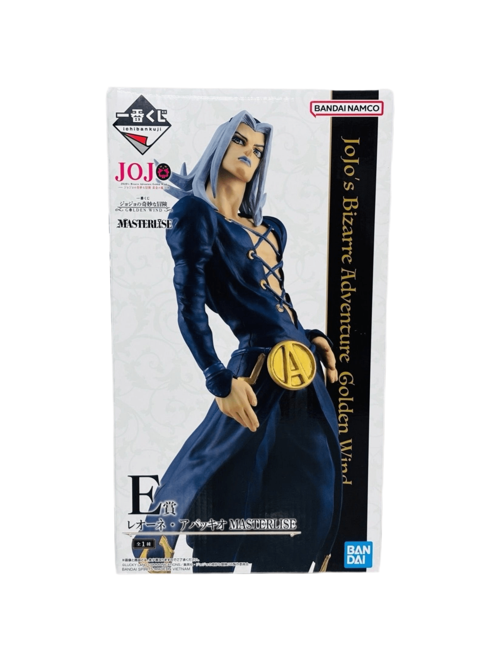 JOJO’S BIZARRE ADVENTURE FIGURA GOLDEN WIND PRICE E LEONE ABBACCHIO MASTERLISE ICHIBAN KUJI PRECINTADA PREVENTA 3-4 sem. Ichiban Kuji Otaku Village