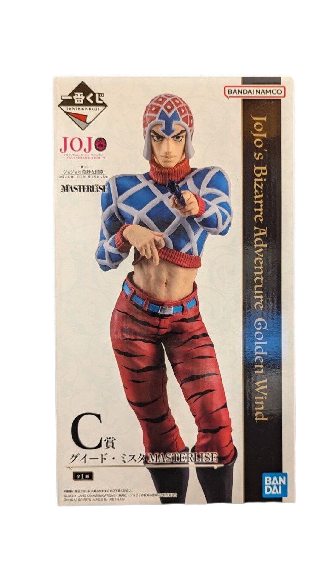 JOJO’S BIZARRE ADVENTURE FIGURA GOLDEN WIND PRICE C GUIDO MISTA MASTERLISE ICHIBAN KUJI PRECINTADA PREVENTA 3-4 sem. Ichiban Kuji Otaku Village