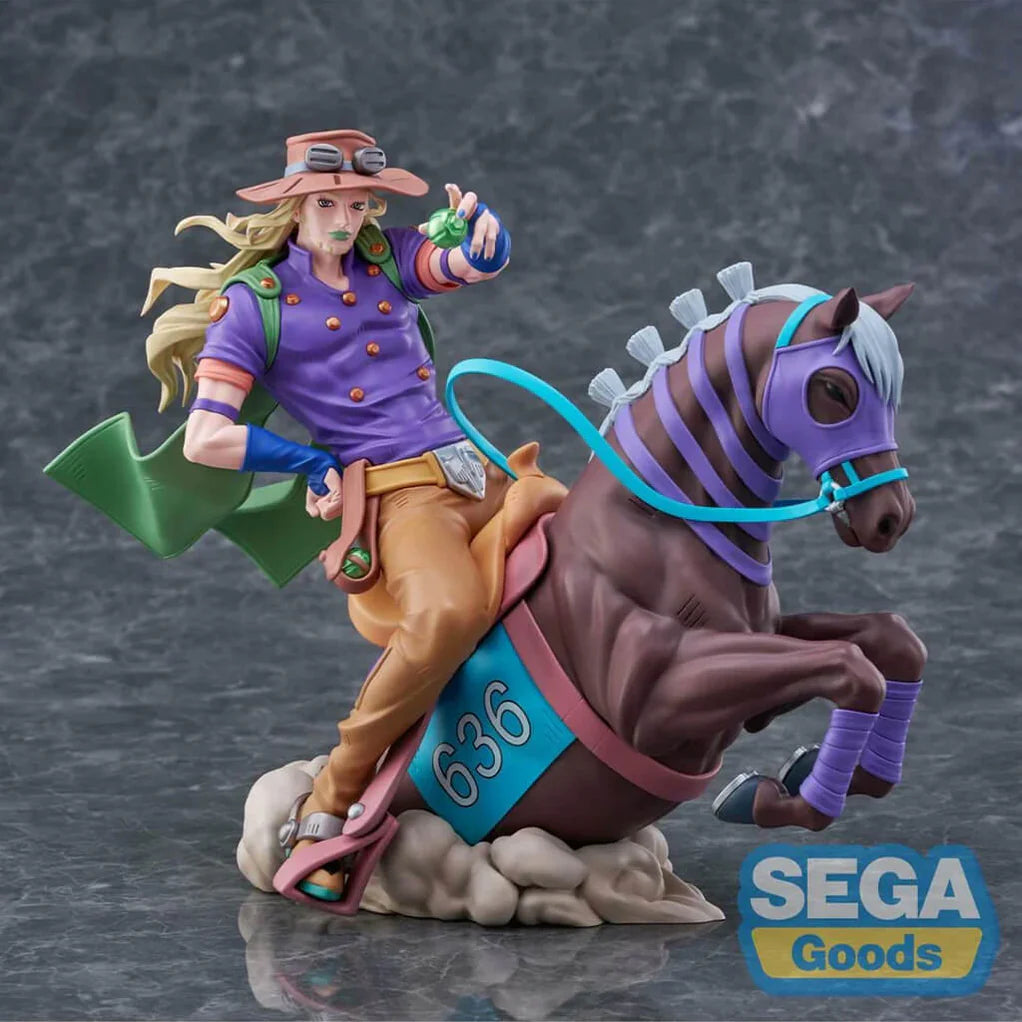 JOJO'S BIZARRE ADVENTURE STEEL BALL RUN FIGURA GYRO ZEPPELI & VALKYRIE XROSS LINK