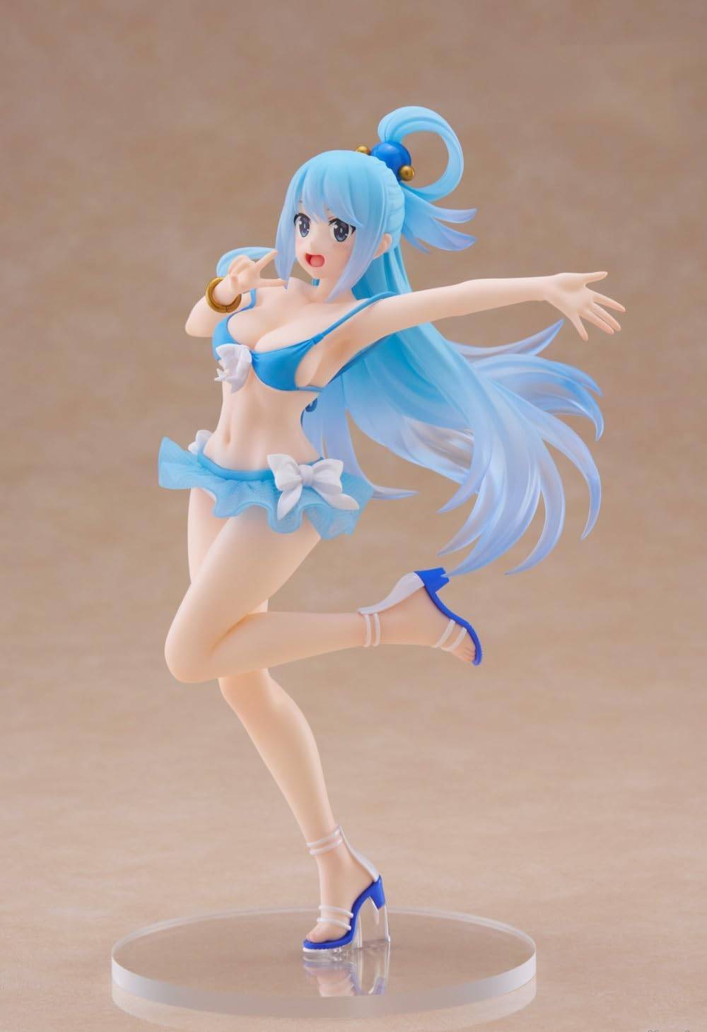 KONOSUBA GOD'S BLESSING ON THIS WONDERFUL WORLD! 3 FIGURA FIGURE AQUA SWIMSUIT VER. TAITO CRANE LIMITED VER. MUY BUEN ESTADO