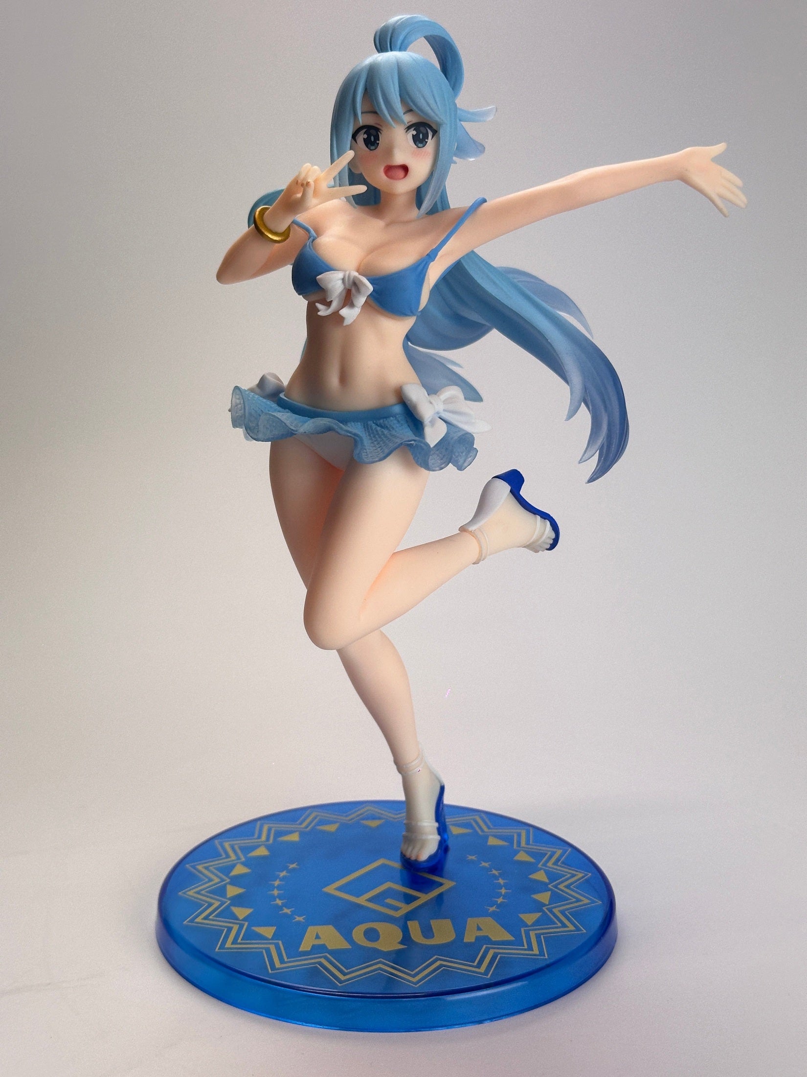 KONOSUBA GOD'S BLESSING ON THIS WONDERFUL WORLD! 3 FIGURA FIGURE AQUA SWIMSUIT VER. TAITO CRANE LIMITED VER. MUY BUEN ESTADO