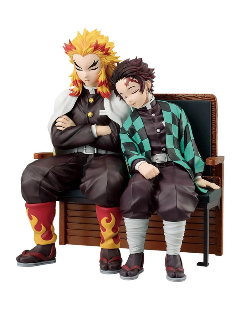 KIMETSU NO YAIBA FIGURA THE CONNECTED TRAIL PRICE B RENGOKU Y TANJIRO KAMADO REVIBLE MOMENT ICHIBAN KUJI PRECINTADA PREVENTA 3-4 sem.