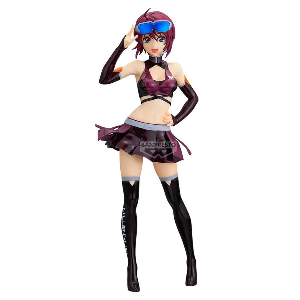 MOBILE SUIT GUNDAM SEED FREEDOM FIGURA LUNAMARIA HAWKE RACING VER. GLITTER & GLAMOURS