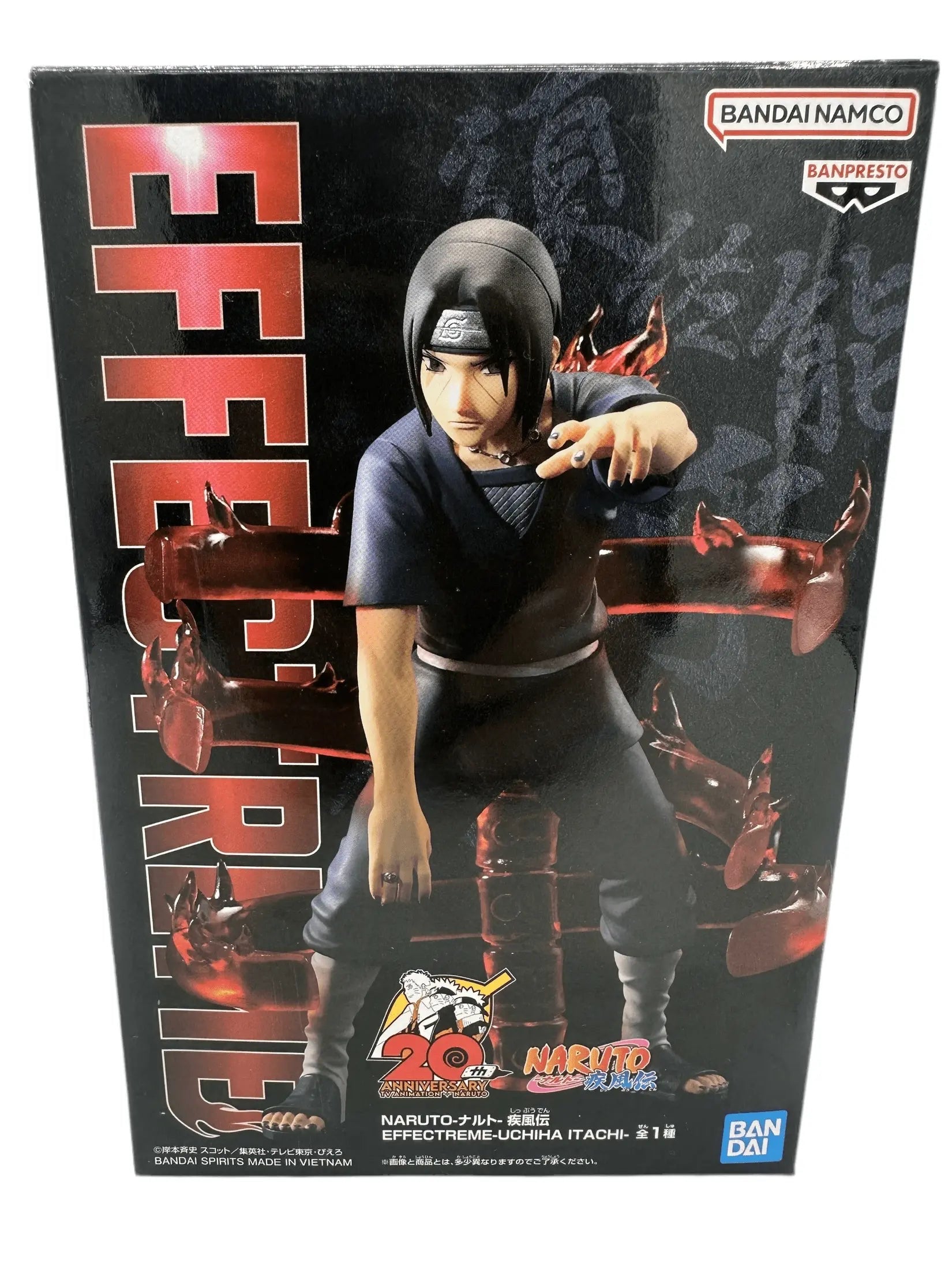 NARUTO FIGURA UCHIHA ITACHI EFFECTREME BANPRESTO COMO NUEVA PREVENTA 3-4 sem. Banpresto Otaku Village