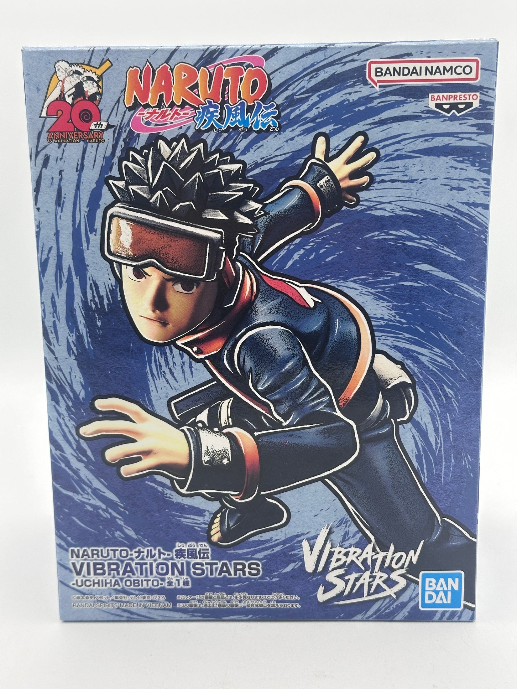 NARUTO FIGURA UCHIHA OBITO NARUTO SHIPPUDEN VIBRATION STARS BANPRESTO COMO NUEVA Banpresto Otaku Village