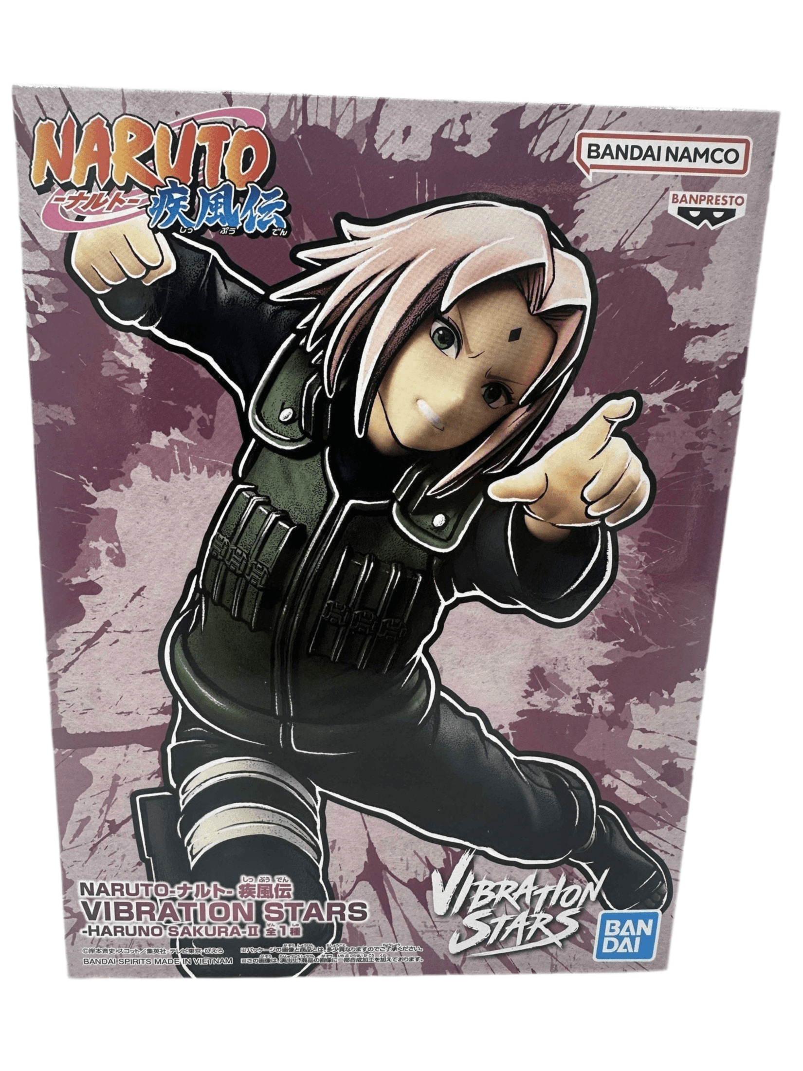 NARUTO SHIPPUDEN FIGURA SAKURA HARUNO VIBRATION STARS BANPRESTO COMO NUEVA
