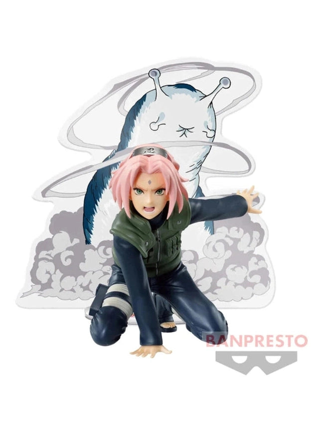 NARUTO FIGURA SAKURA HARUNO PANEL SPECTACLE BANPRESTO COMO NUEVA