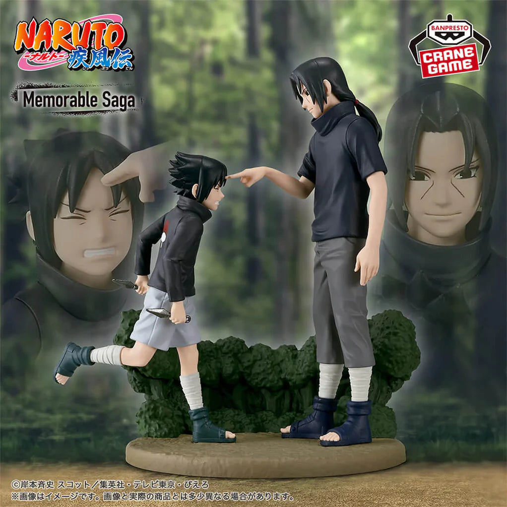 Naruto Shippuden Figura Itachi Uchiha & Sasuke Uchiha Memorable Saga Banpresto-Banpresto-Otaku Village