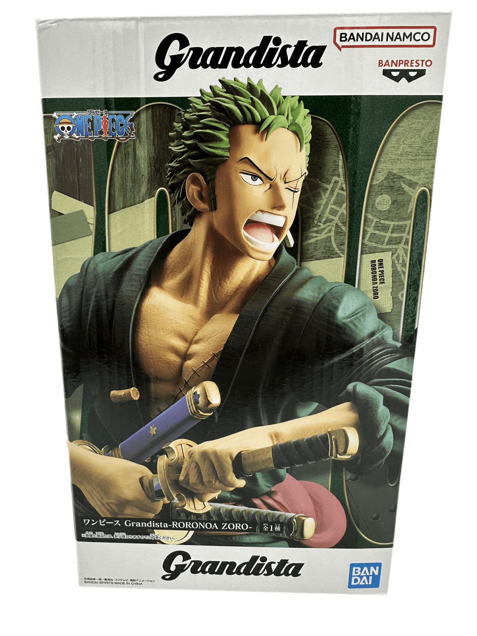 ONE PIECE FIGURA GRANDISTA RORONOA ZORO COMO NUEVA