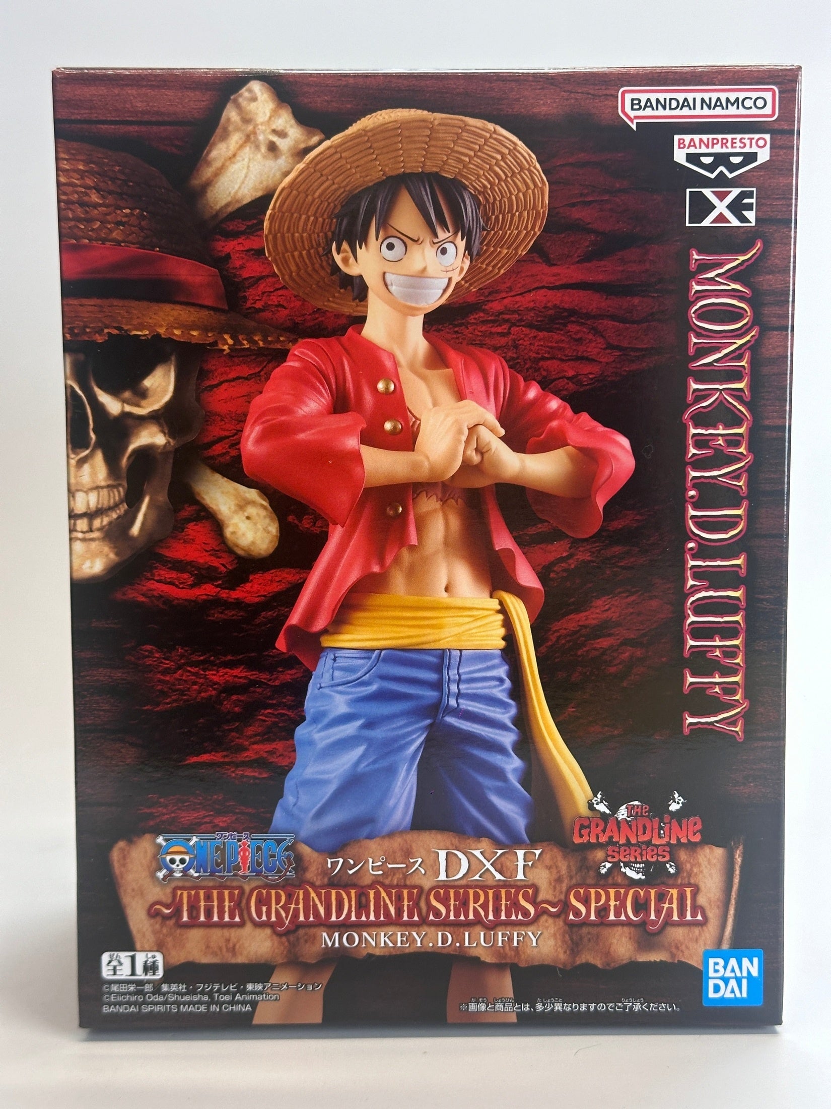 ONE PIECE - FIGURA MONKEY D. LUFFY DXF SERIE GRANDLINE ESPECIAL MUY BUEN ESTADO