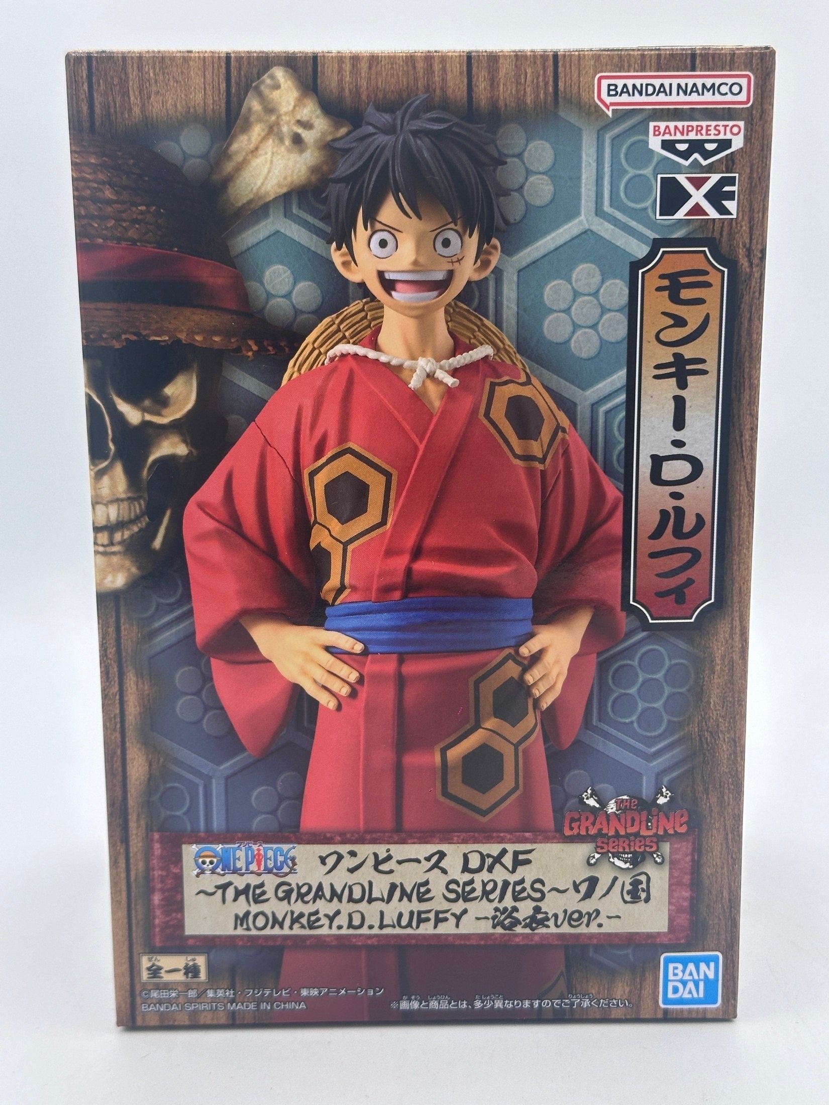 ONE PIECE FIGURA MONKEY D. LUFFY DXF THE GRANDLINE SERIES WANOKUNI YUKATA BANPRESTO COMO NUEVA PREVENTA 3-4 sem. Banpresto Otaku Village