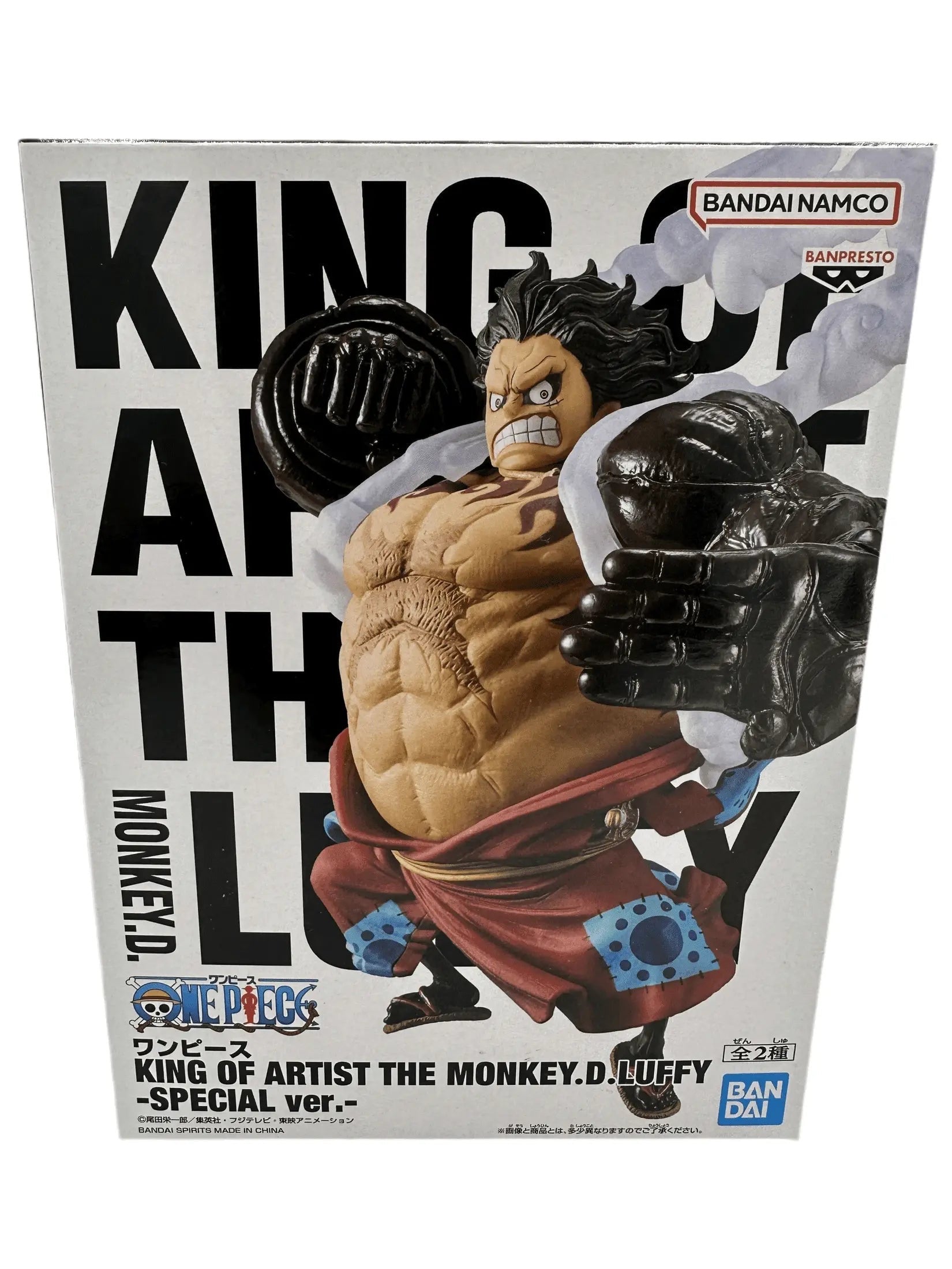 ONE PIECE FIGURA MONKEY D. LUFFY KING OF ARTIST GEAR 4 COMO NUEVA