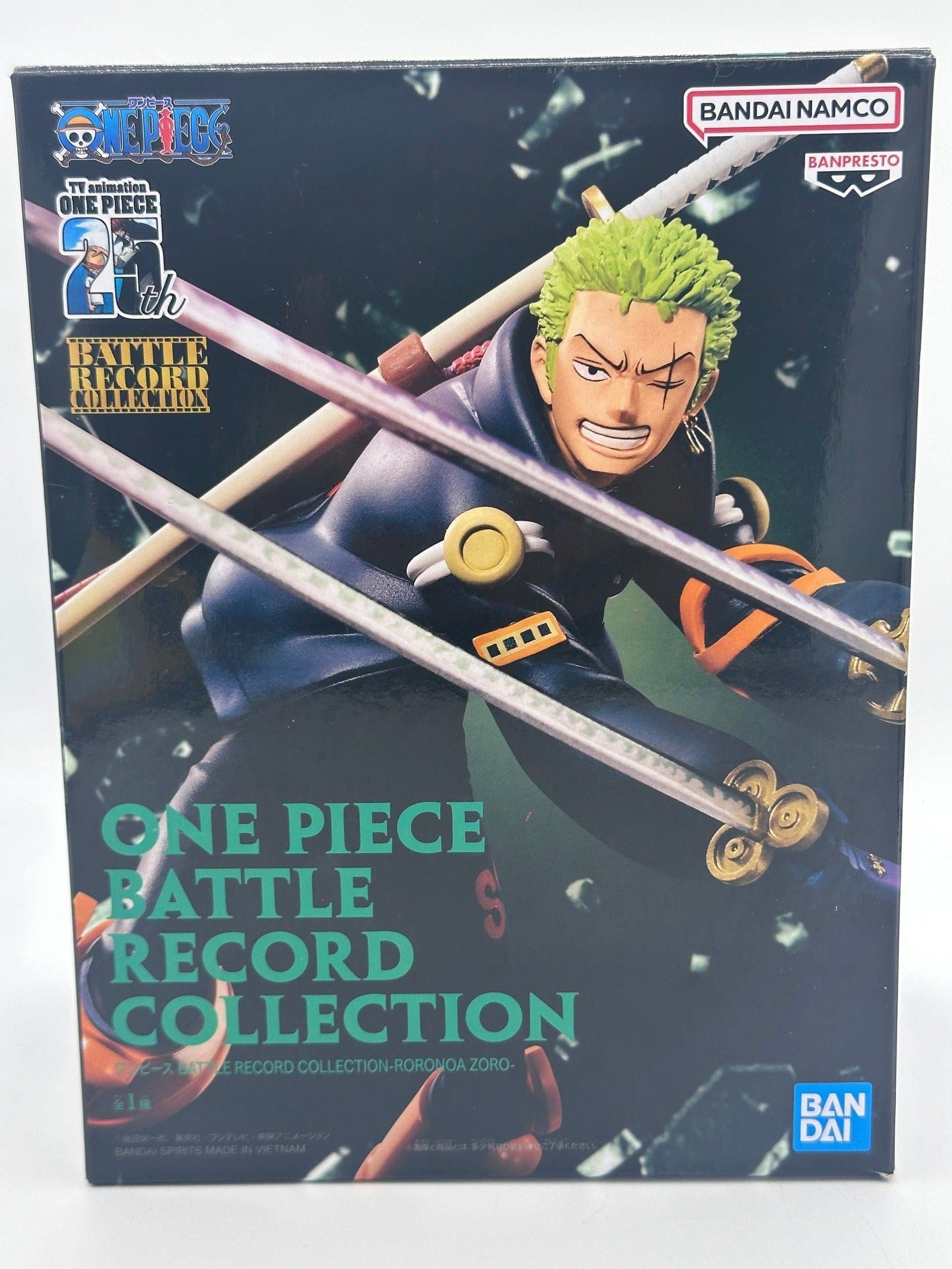 ONE PIECE FIGURA RORONOA ZORO BATTLE RECORD COLLECTION COMO NUEVA