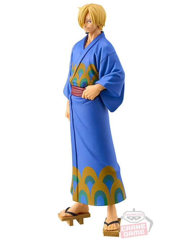ONE PIECE FIGURA SANJI THE GRANDLINE SERIES DXF WANOKUNI YUKATA VER. BANPRESTO COMO NUEVA PREVENTA 3-4 sem.