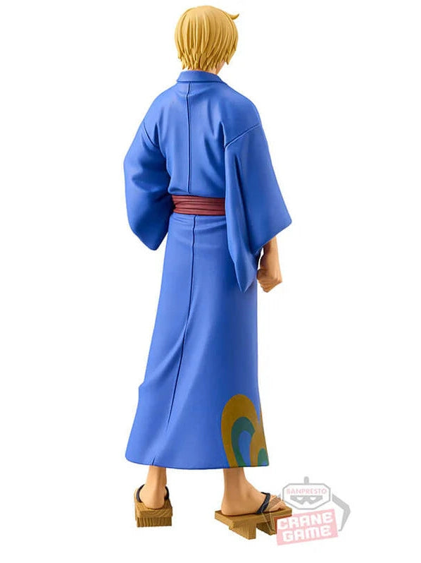 ONE PIECE FIGURA SANJI THE GRANDLINE SERIES DXF WANOKUNI YUKATA VER. BANPRESTO COMO NUEVA PREVENTA 3-4 sem.