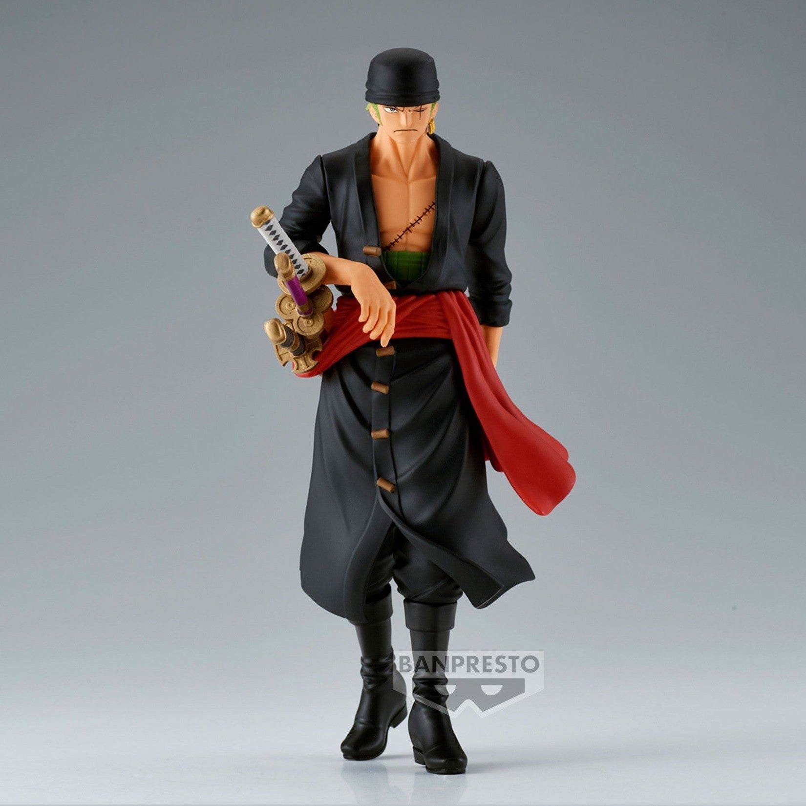 ONE PIECE FIGURA THE SHUKKO SPECIAL RORONOA ZORO COMO NUEVA