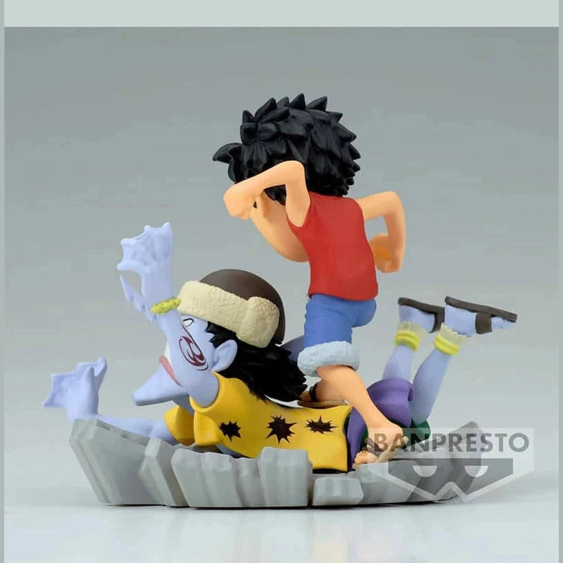 ONE PIECE FIGURA WORLD COLLECTABLE FIGURE LOG STORIES LUFFY VS ARLONG COMO NUEVA