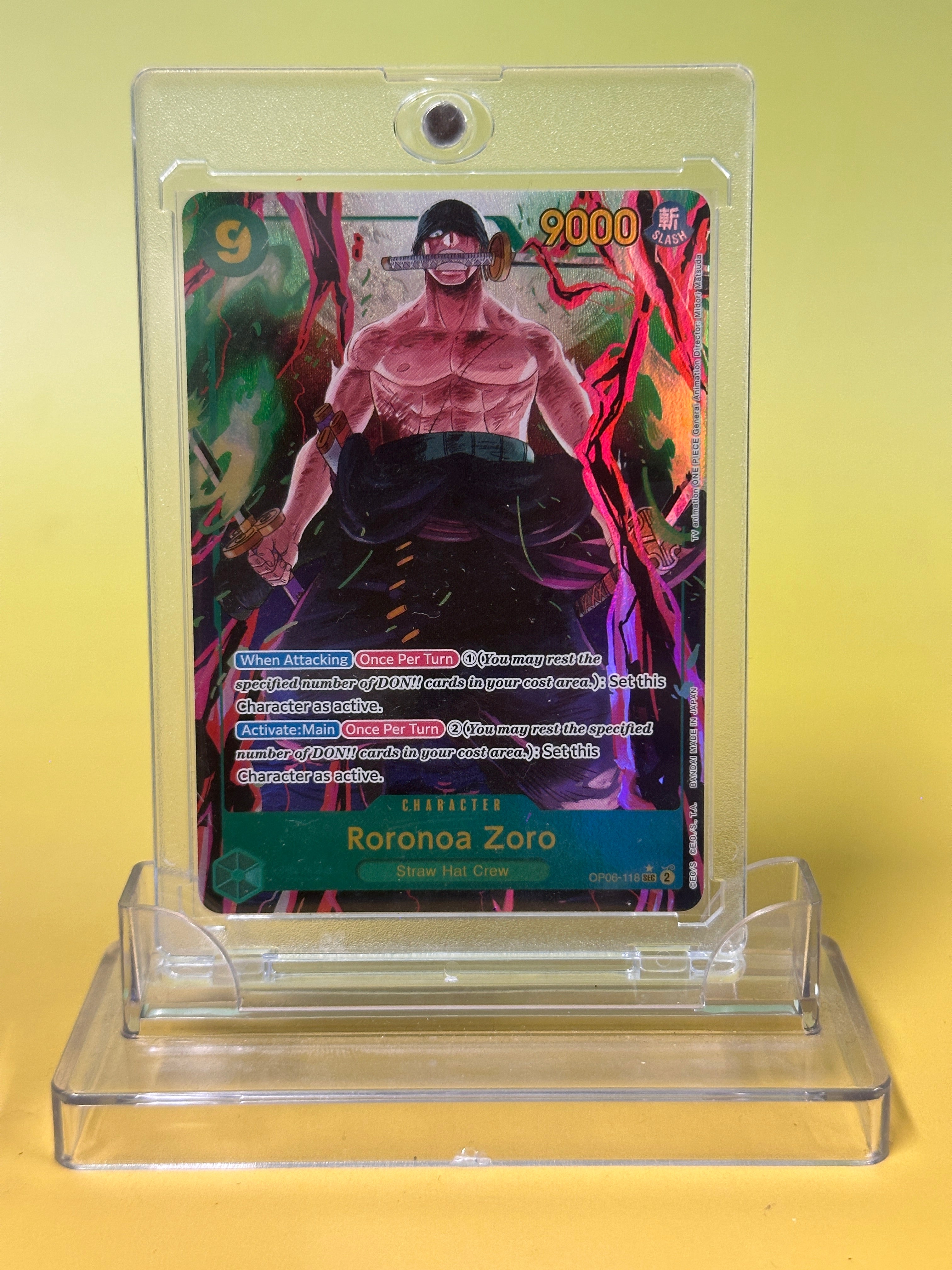 One Piece Card Game Roronoa Zoro SEC Alternate Art [OP06-118] Wings of the Captain (Inglés)-One Piece Card Game-Otaku Village