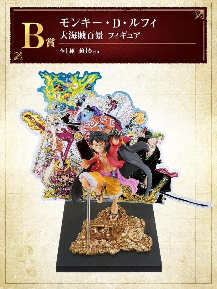 ONE PIECE FIGURA BIG PIRATE HUNDRED VIEWS PREMIO B MONKEY D. LUFFY ICHIBAN KUJI