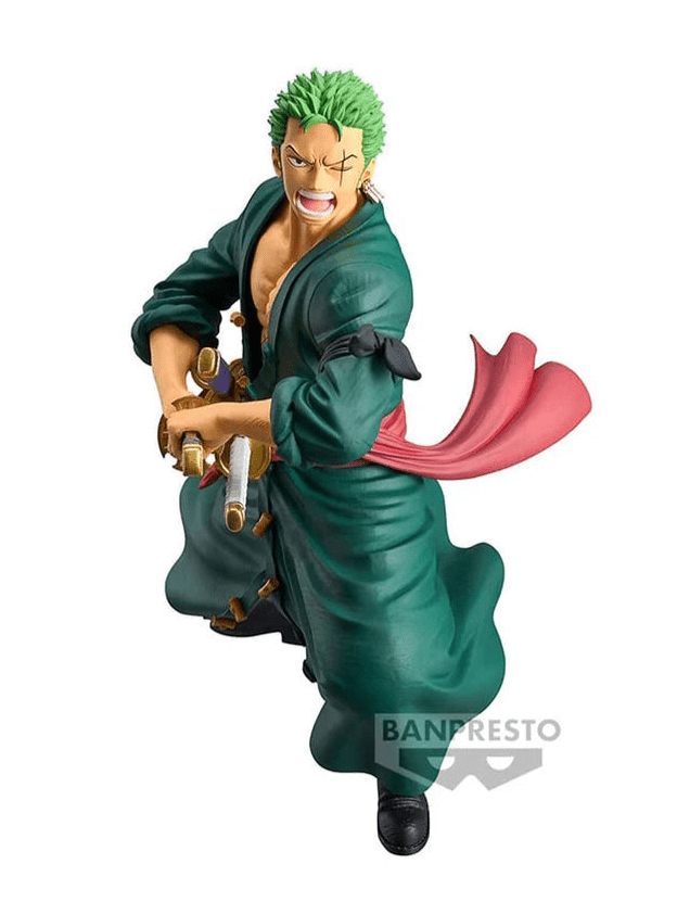 ONE PIECE FIGURA GRANDISTA RORONOA ZORO COMO NUEVA STOCK JAPÓN 5-6 sem.