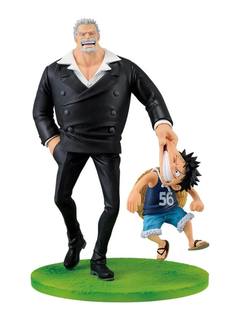 ONE PIECE FIGURA LUFFY Y GARP FIGURA REVIBLE MOMENT ROAD TO DOWN ICHIBAN KUJI PREMIO B