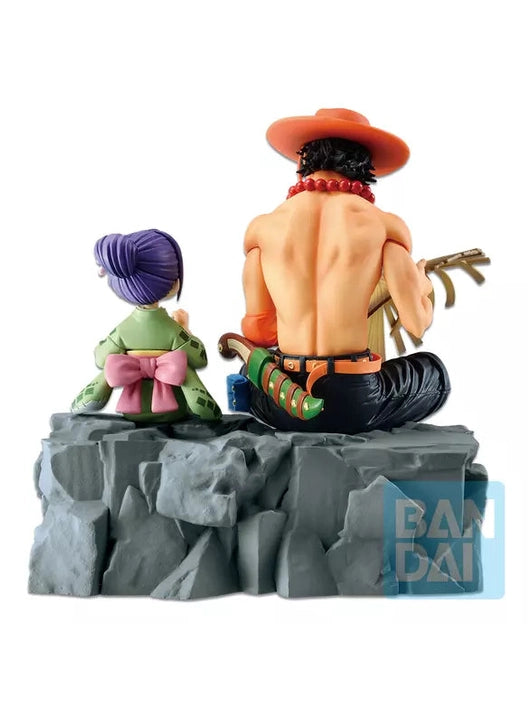 ONE PIECE FIGURA WANO COUNTRY EDITION ~ACT 2~ PREMIO A EMORIAL VIGNETTE ACE & OTAMA ICHIBAN KUJI
