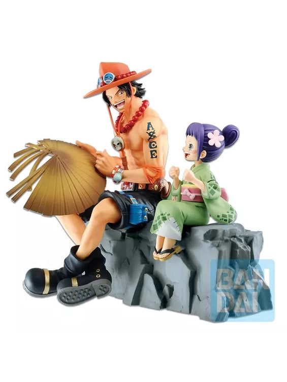 ONE PIECE FIGURA WANO COUNTRY EDITION ~ACT 2~ PREMIO A EMORIAL VIGNETTE ACE & OTAMA ICHIBAN KUJI