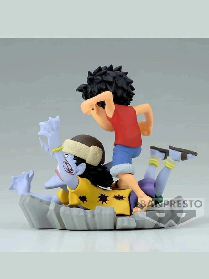 ONE PIECE FIGURA WORLD COLLECTABLE FIGURE LOG STORIES LUFFY VS ARLONG COMO NUEVA