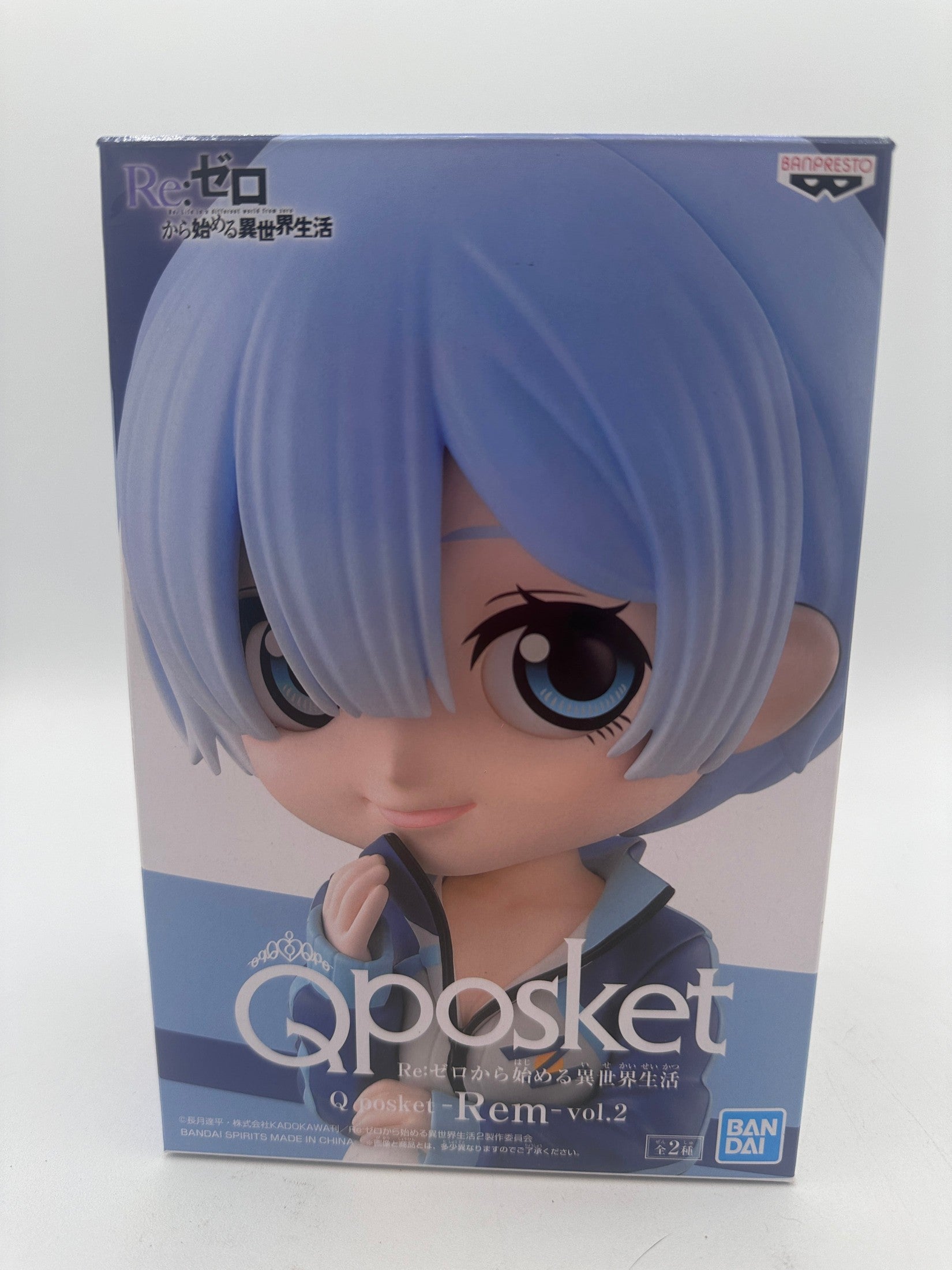RE:ZERO FIGURA REM QPOSKET VOL. 2 VER. B COMO NUEVA Banpresto Otaku Village