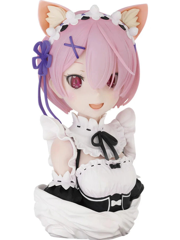 RE:ZERO YOROKOBI NASAI, RYOUTENIHANATTE YATSU YO ICHIBAN KUJI RAM PRIZE A ARTSCALE BUST 1/3 FIGURE PRECINTADA STOCK JAPÓN 5-6 sem.