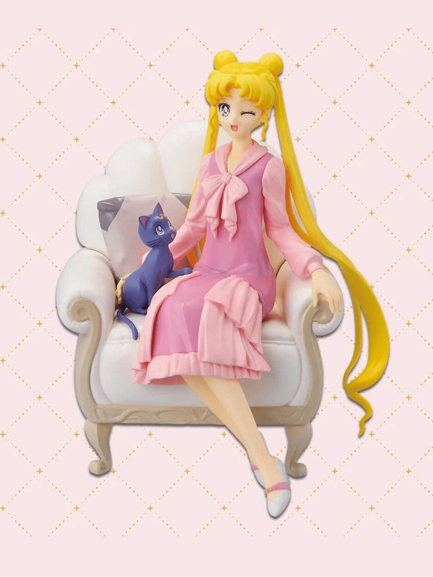 SAILOR MOON COSMOS ESTILO ANTIGUO USAGI & AMP LUNA COLOR ESPECIAL PRICE A ICHIBAN KUJI PRECINTADA STOCK JAPÓN 5-6 sem.